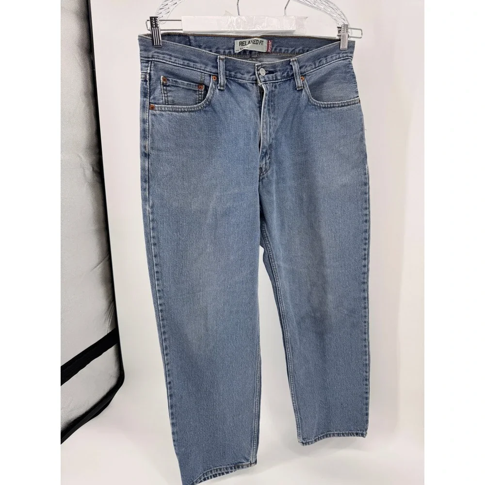 Levi 550 Jeans 36x30 Mens‎ Relaxed Fit Jeans Mens Blue Denim Light wash Pants